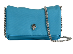 Skull Faille Crossbody, Nylon, Blue, ROEVEINT33SIB, 3*
